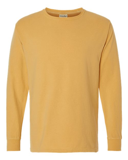 Load image into Gallery viewer, Unisex Garment-Dyed Long Sleeve T-Shirt - Artisan Gold

