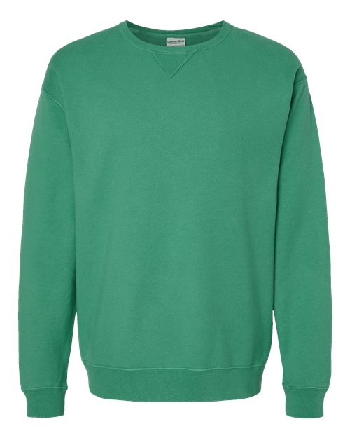 Load image into Gallery viewer, Unisex Garment-Dyed Crewneck Sweatshirt - Rich Green Grass
