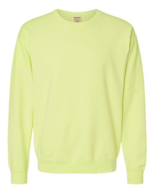 Load image into Gallery viewer, Unisex Garment-Dyed Crewneck Sweatshirt - Chic Lime
