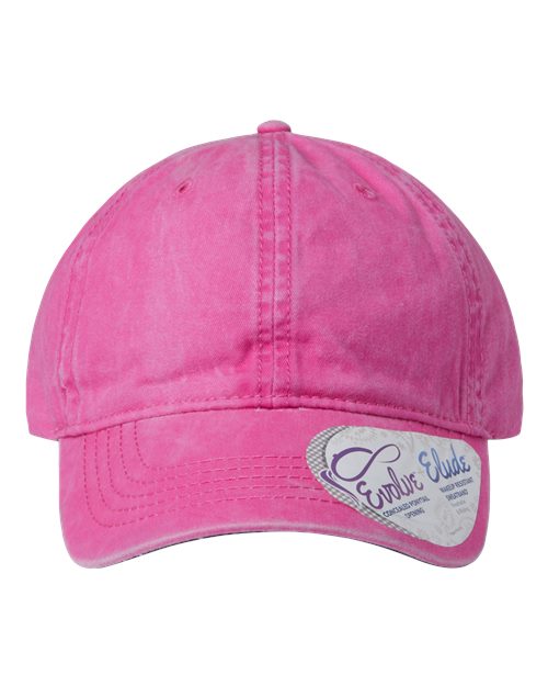 Load image into Gallery viewer, Infinity Her CASSIE Women's Pigment-Dyed with Fashion Undervisor Cap - Rose/ Polka Dots
