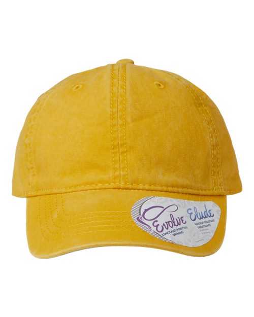 Infinity Her CASSIE Women's Pigment-Dyed with Fashion Undervisor Cap - Sunset Yellow/ Polka Dots