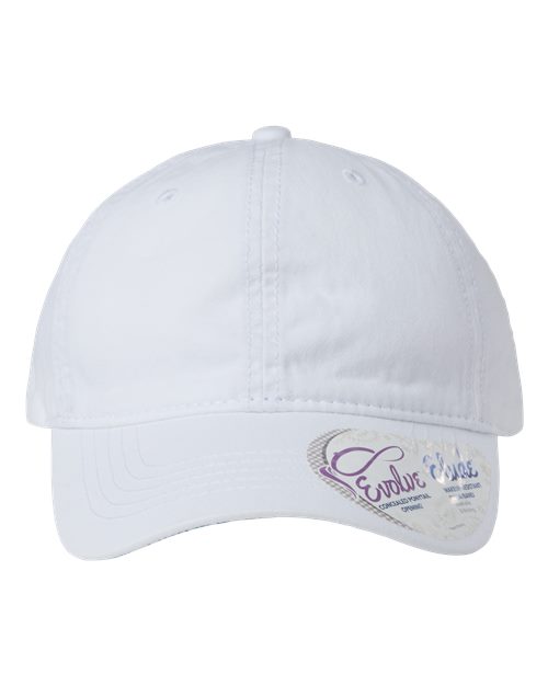 Infinity Her CASSIE Women's Pigment-Dyed with Fashion Undervisor Cap - White/ Floral