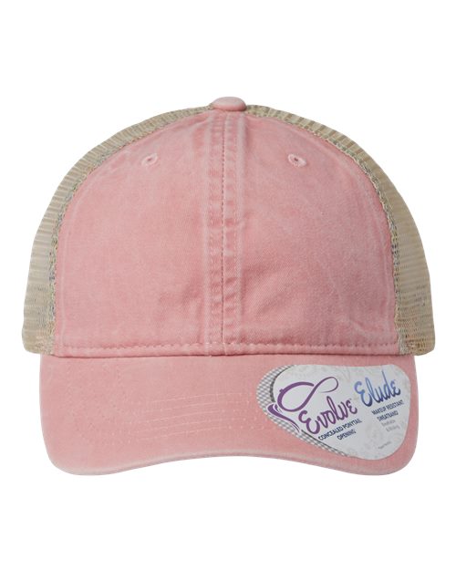 Infinity Her TESS Women's Washed Mesh-Back Cap - Dusty Pink/ Floral