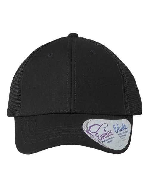 Infinity Her CHARLIE Women's Modern Trucker Cap - Black/ Black