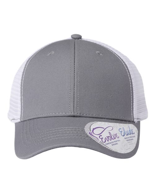 Load image into Gallery viewer, Infinity Her CHARLIE Women's Modern Trucker Cap - Grey/ White
