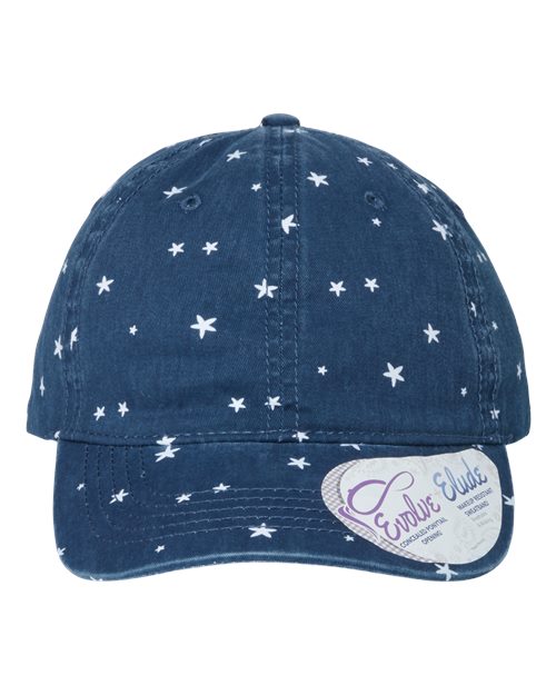 Infinity Her HATTIE Women's Unstructured Fashion Prints Cap - Navy/ White Stars
