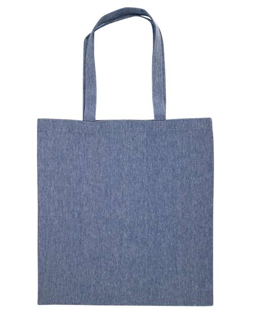 OAD OAD113R Midweight Recycled Tote Bag - Heather Medium Blue