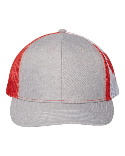 Load image into Gallery viewer, Kati S700M Printed Mesh Trucker Cap - Heather Grey/ Canada Flag
