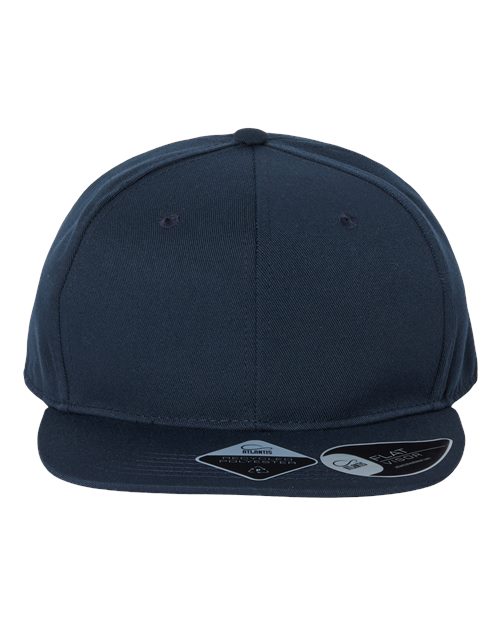 Load image into Gallery viewer, Atlantis Headwear JAMES Sustainable Flat Bill Cap - Navy

