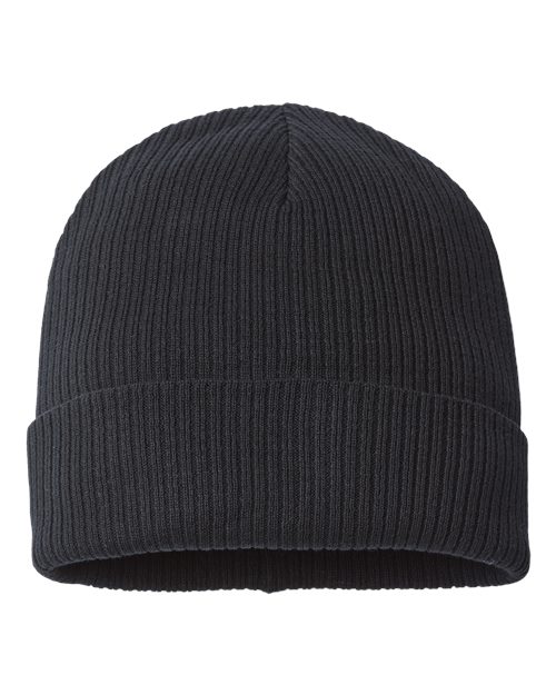 Load image into Gallery viewer, Atlantis Headwear NELSON Sustainable Cuffed Beanie - Black

