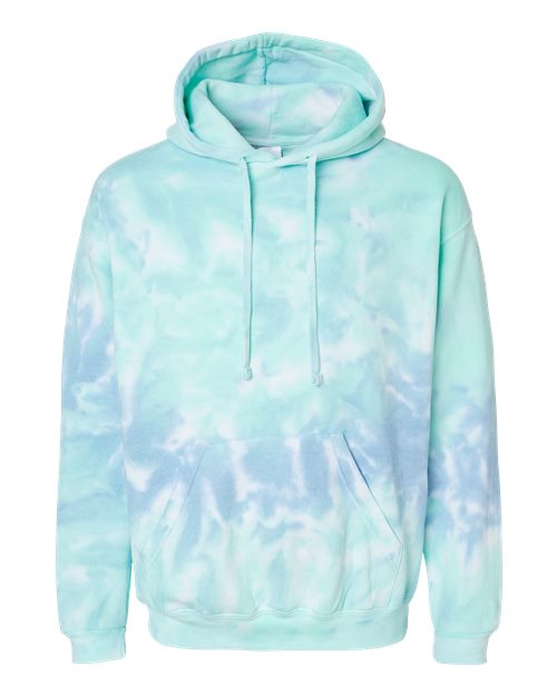 Colortone 8777 Unisex Tie-Dyed Hooded Sweatshirt - Slushy