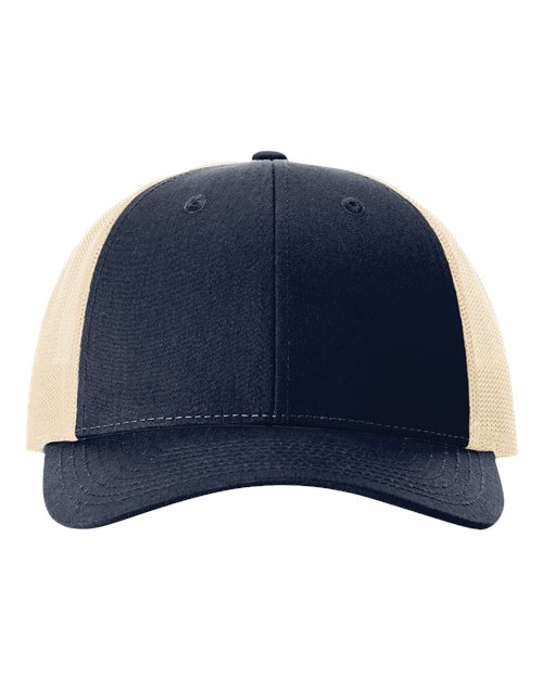 Load image into Gallery viewer, Richardson 115 Low Pro Trucker Cap - Navy/ Khaki
