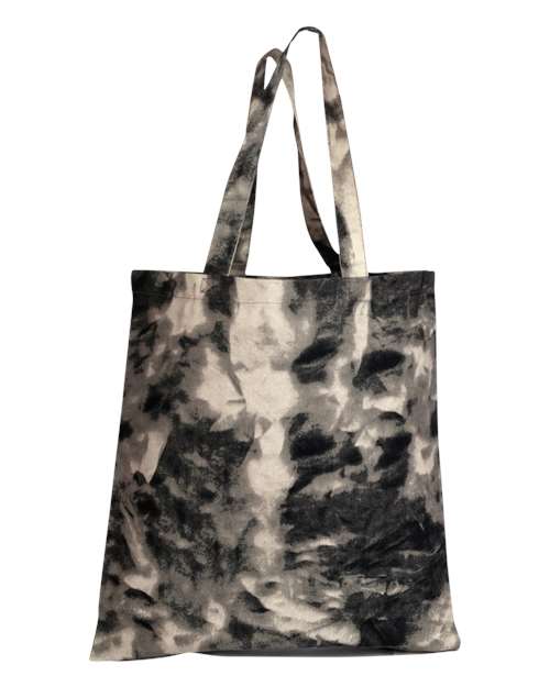 Load image into Gallery viewer, Q-Tees TD800 Tie-Dyed Canvas Tote Bag - Stormy Ash
