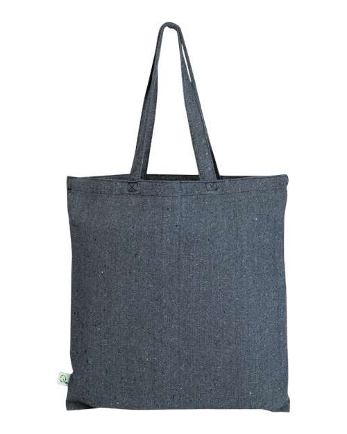 Q-Tees S800 Sustainable Canvas Tote Bag - Navy Blue