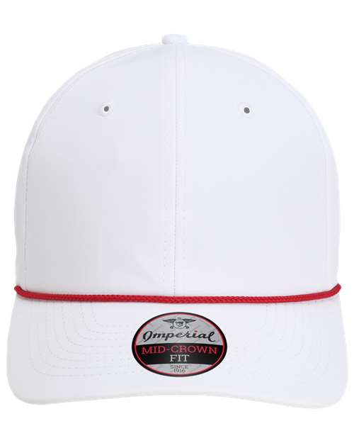 Imperial 7054 The Wingman Cap - White/ Red