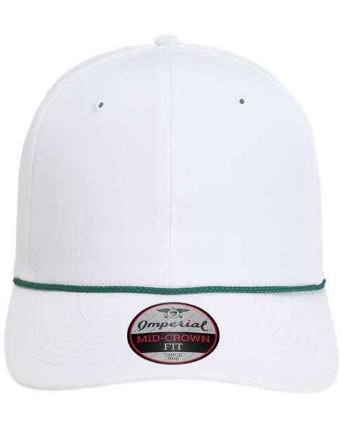 Imperial 7054 The Wingman Cap - White/ Dark Green
