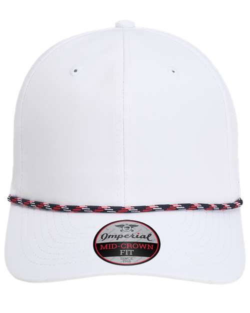 Load image into Gallery viewer, Imperial 7054 The Wingman Cap - White/ Navy/ White/ Red
