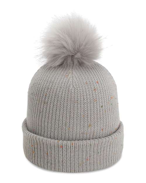 Imperial 6014 The Montage Pom Cuffed Beanie - Light Grey