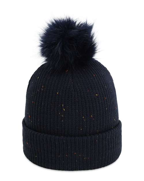 Imperial 6014 The Montage Pom Cuffed Beanie - Navy