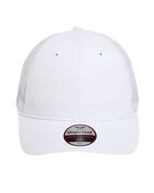 Imperial 7055 The Night Owl Performance Rope Cap - White/ White