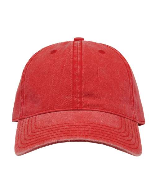 The Game GB465 Pigment-Dyed Cap - Red