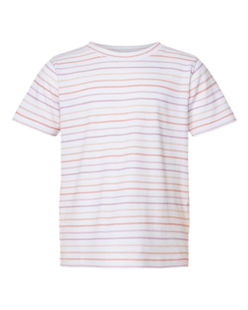 Load image into Gallery viewer, Toddler Fine Jersey Tee - Lilac Stripe
