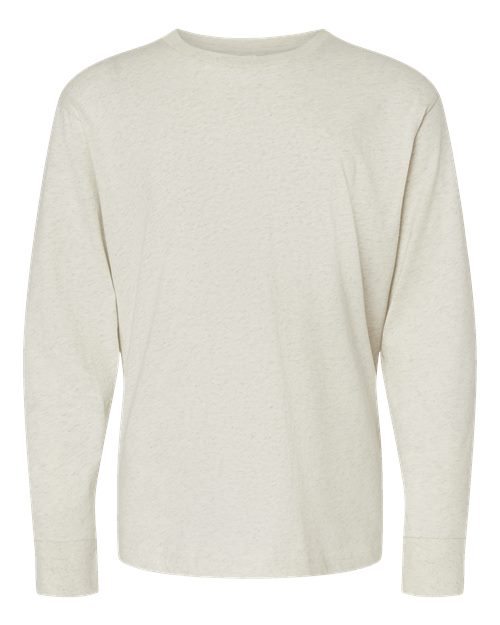 Load image into Gallery viewer, LAT 6201 Youth Fine Jersey Long Sleeve Tee - Natural Heather

