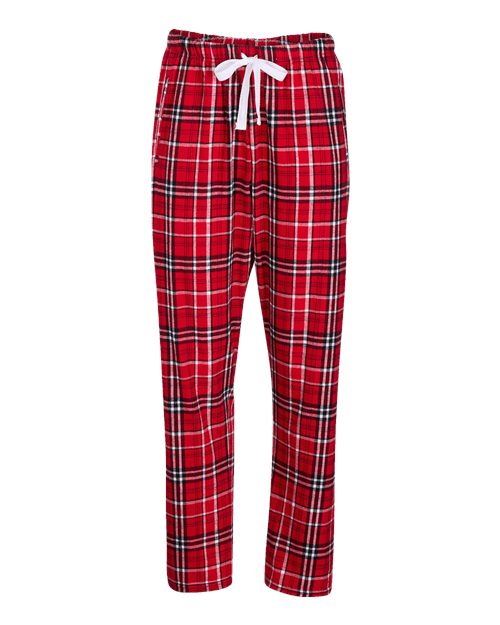 Boxercraft BW6620 Women's Haley Flannel Pants - Red/ White