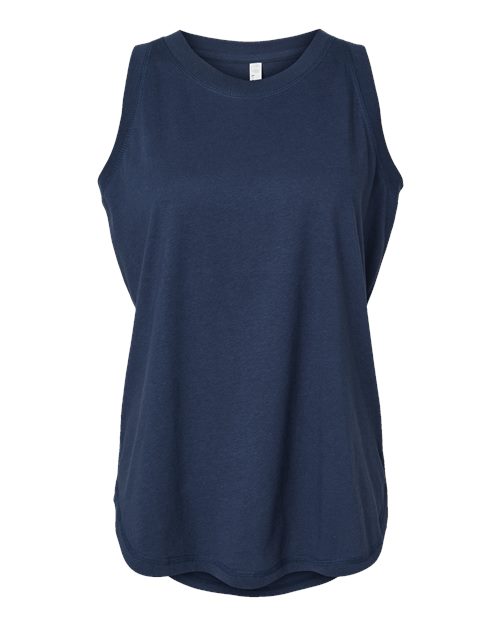 LAT 3592 Women's Relaxed Fine Jersey Tank - Denim