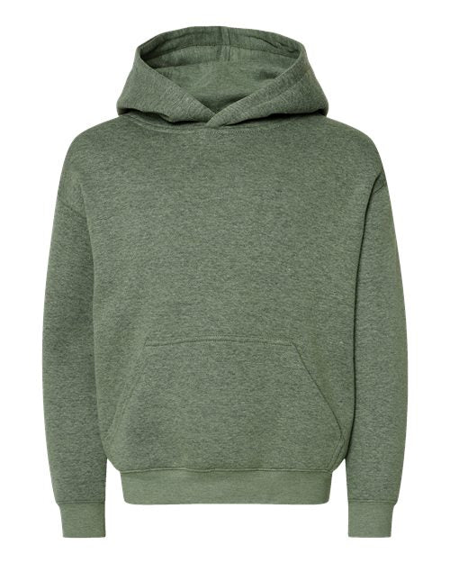LAT 2296 Youth Hoodie Sweatshirt - Bamboo Blackout