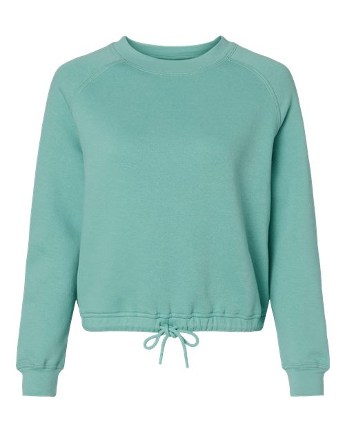 LAT 3528 Women's Relaxed Boxy Crewneck Sweatshirt - Saltwater