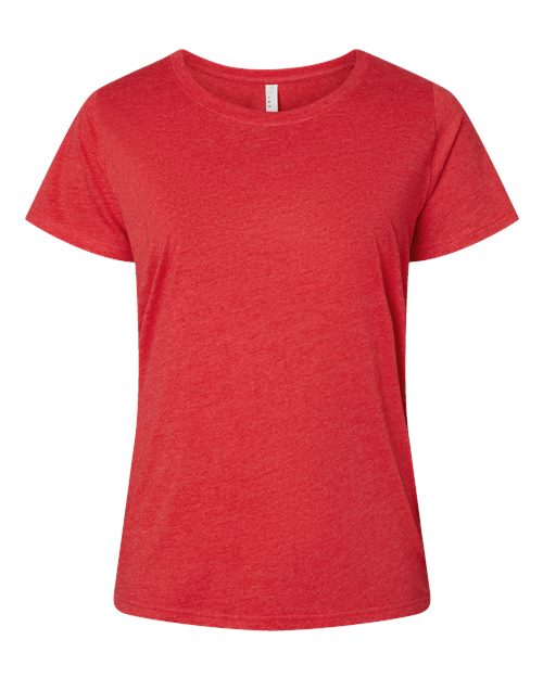 Load image into Gallery viewer, LAT 3816 Women's Curvy Collection Fine Jersey Tee - Vintage Red
