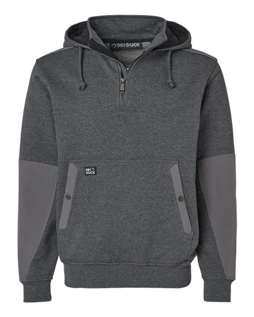 Load image into Gallery viewer, DRI DUCK 7349 Men's Mission Quarter-Zip Hooded Pullover - Dark Oxford
