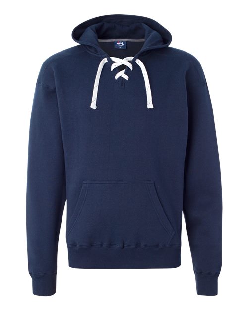 J. America 8830 Men's Sport Lace Hooded Sweatshirt - True Navy