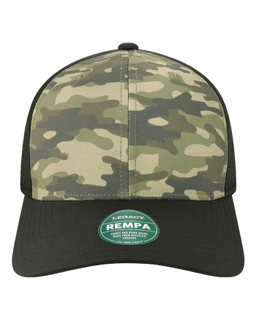 Load image into Gallery viewer, LEGACY REMPA Reclaim Mid-Pro Adjustable Cap - Dark Olive Green Camo/ Black
