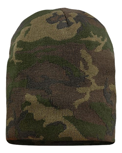 Sportsman SP08 8" Beanie - Green Camo
