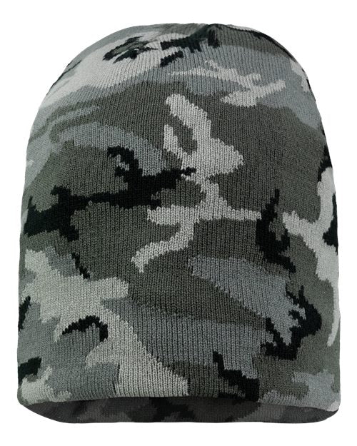 Sportsman SP08 8" Beanie - Grey Camo