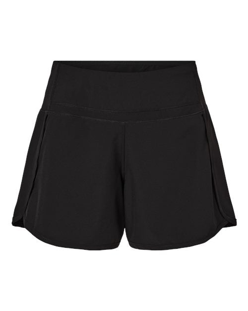 Boxercraft BW6103 Women's Stretch Woven Lined Shorts - Black