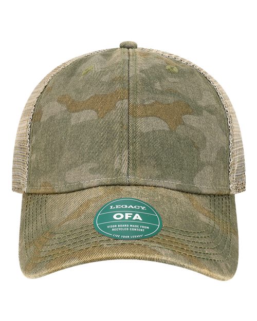 LEGACY OFA Old Favorite Trucker Cap - Green Field Camo/ Java
