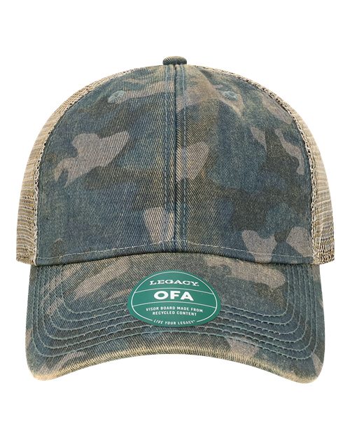 Load image into Gallery viewer, LEGACY OFA Old Favorite Trucker Cap - Navy Field Camo/ Java
