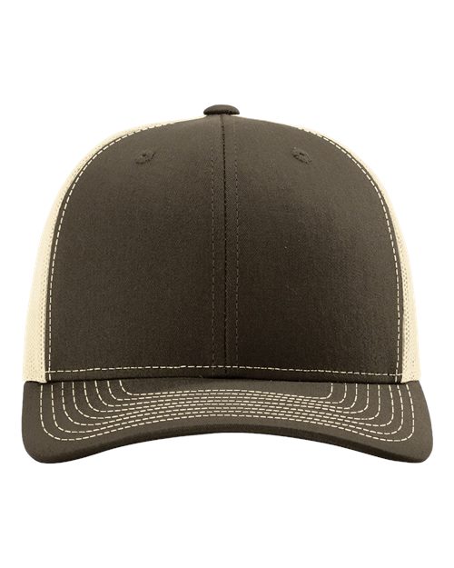 Load image into Gallery viewer, Richardson 112 Snapback Trucker Cap - Chocolate Chip/ Birch
