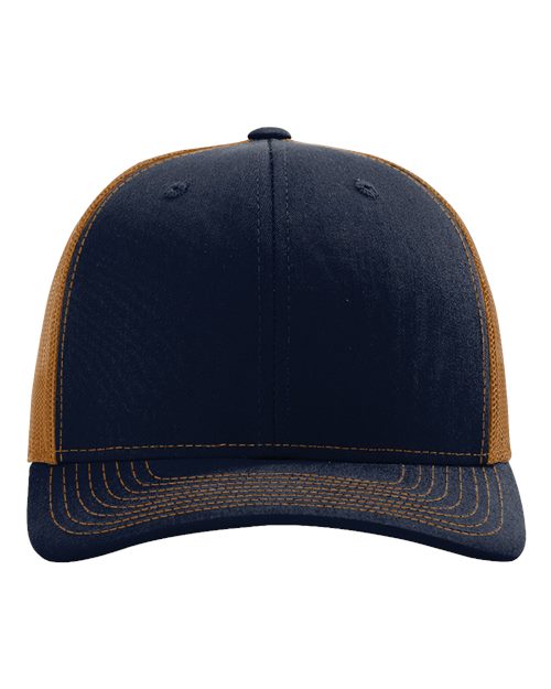 Richardson 112 Snapback Trucker Cap - Navy/ Carmel
