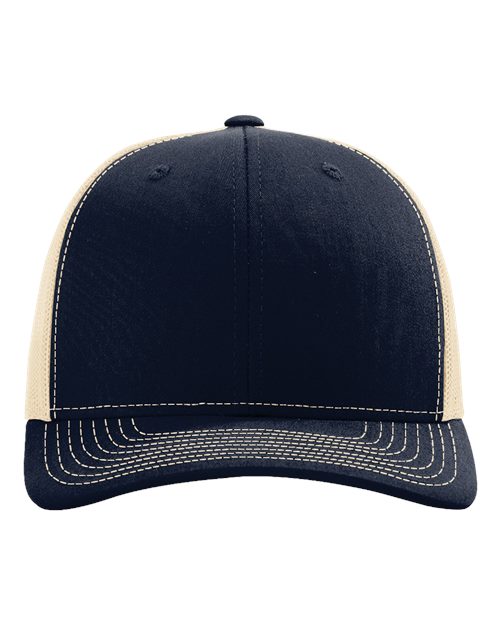 Richardson 112 Snapback Trucker Cap - Navy/ Khaki