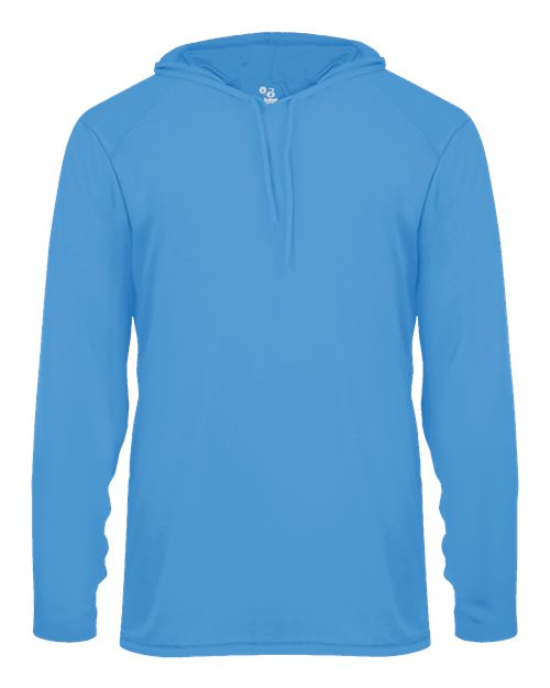Badger 4105 Unisex B-Core Hooded Long Sleeve T-Shirt - Columbia Blue