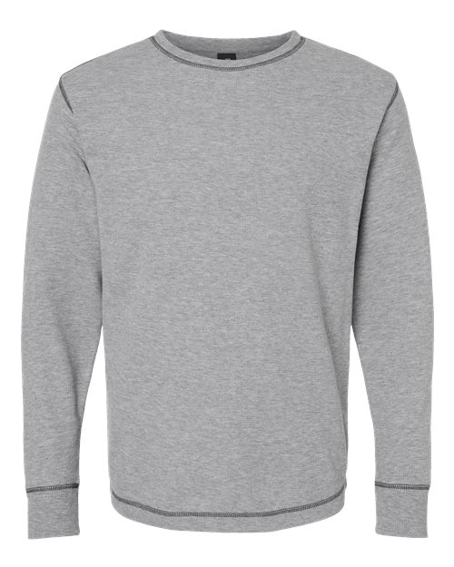 J. America 8238 Men's Vintage Thermal Long Sleeve T-Shirt - Oxford