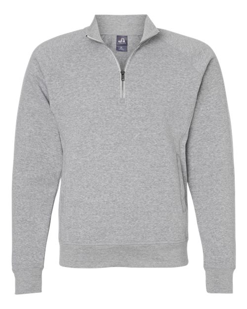J. America 8869 Men's Triblend Quarter-Zip Sweatshirt - Grey Triblend