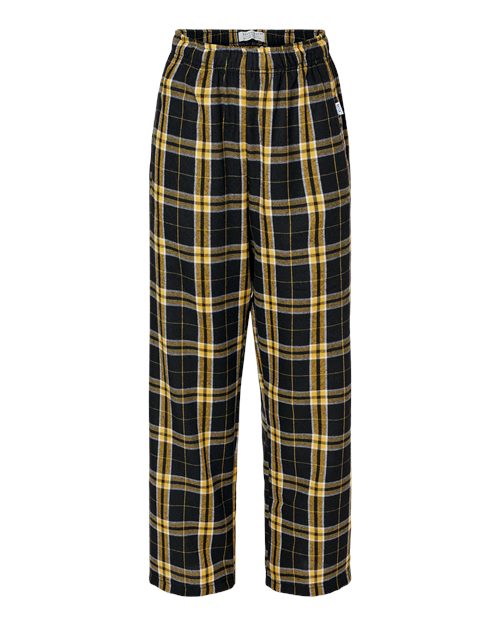 Boxercraft BY6624 Youth Flannel Pants - Black/ Gold