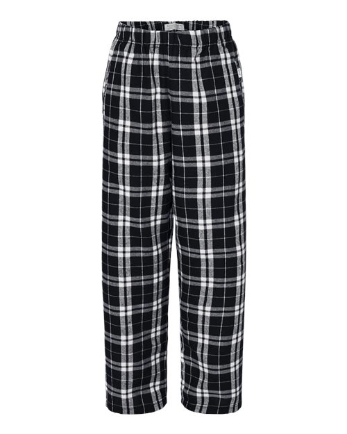Boxercraft BY6624 Youth Flannel Pants - Black/ White