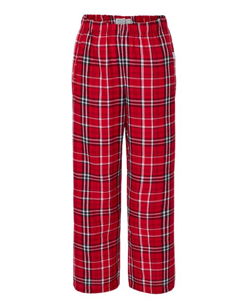 Boxercraft BY6624 Youth Flannel Pants - Red/ White