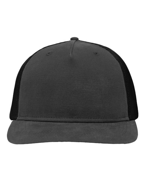 Sportsman SP1550 Modern Five-Panel Trucker Fit Cap - Charcoal/ Black